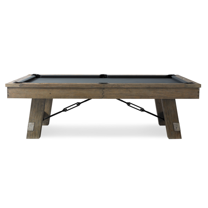 Plank & Hide Isaac Wood Pool Table with Optional Accessory Kit and White Glove Delivery