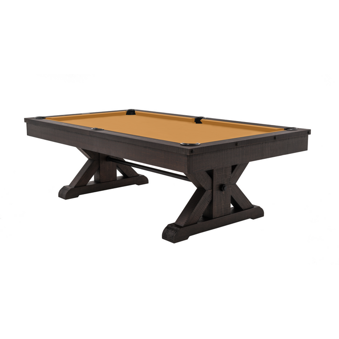 Plank & Hide Otis Wood Pool Table with Accessory Kit and White Glove Delivery & Installation