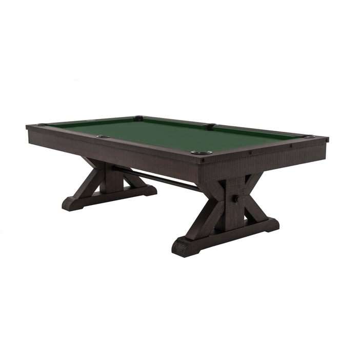 Plank & Hide Otis Wood Pool Table with Accessory Kit and White Glove Delivery & Installation