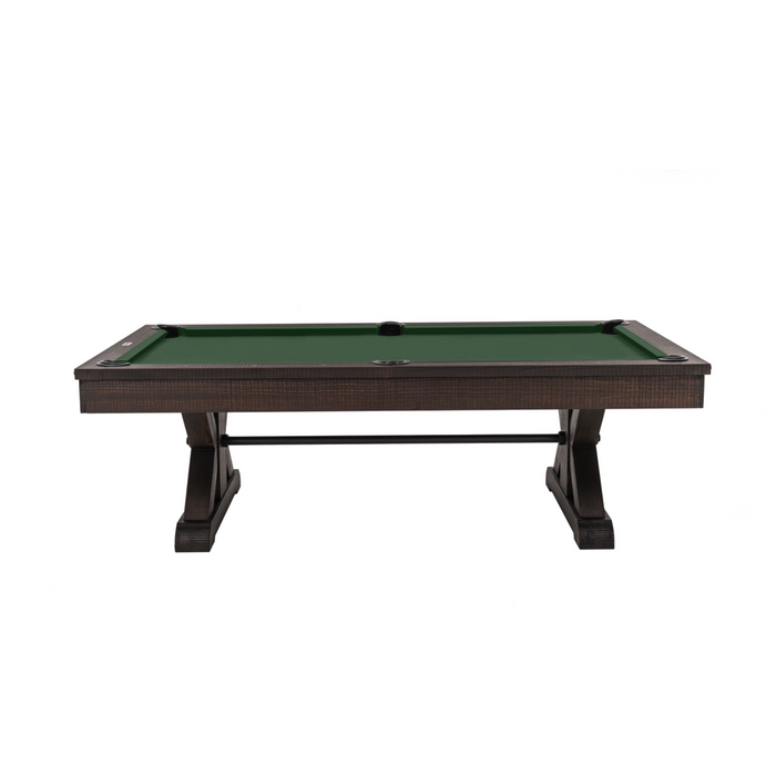 Plank & Hide Otis Wood Pool Table with Accessory Kit and White Glove Delivery & Installation