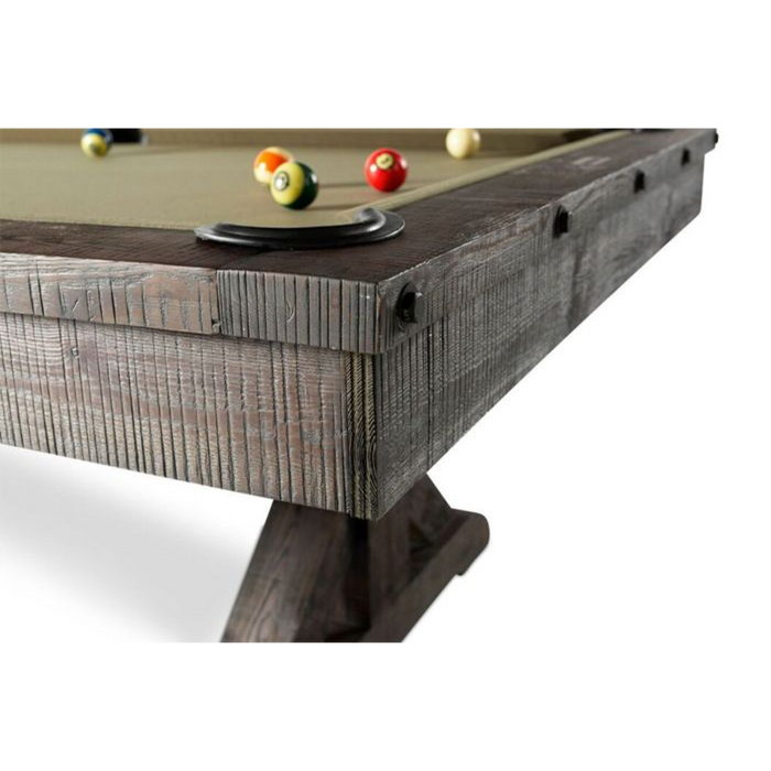 Plank & Hide Otis Wood Pool Table with Accessory Kit and White Glove Delivery & Installation