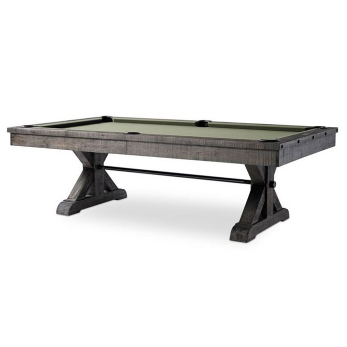 Plank & Hide Otis Wood Pool Table with Accessory Kit and White Glove Delivery & Installation