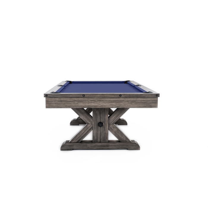 Plank & Hide Otis Wood Pool Table with Accessory Kit and White Glove Delivery & Installation