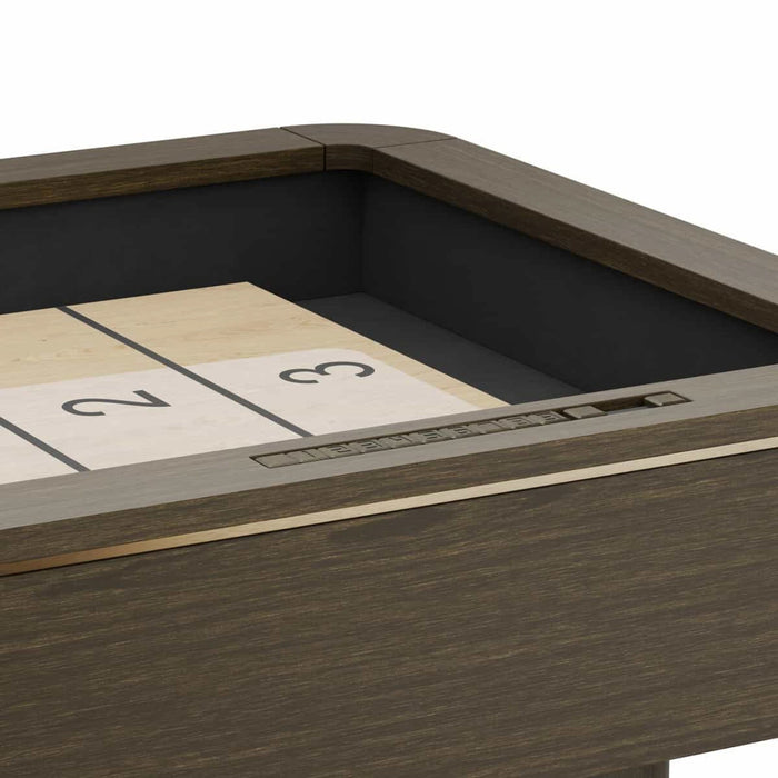 Plank & Hide Deco Shuffleboard Table with Free Bowling Pin Set and Free White Glove Delivery & Installation
