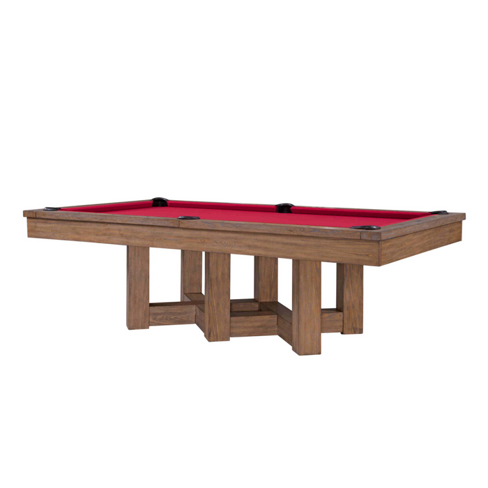 Plank & Hide Covington Wood Pool Table (Size 8') 87004-MOD with Accessory Kit & White Glove Delivery