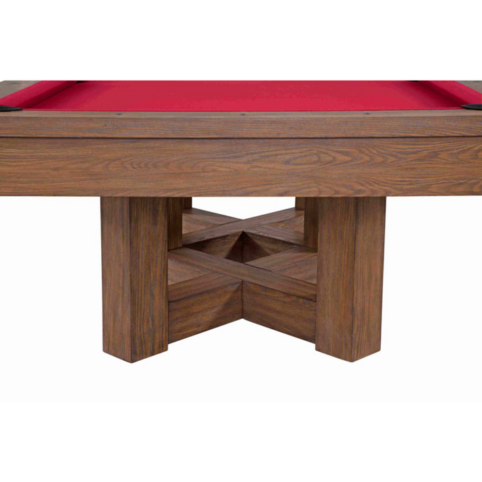 Plank & Hide Covington Wood Pool Table (Size 8') 87004-MOD with Accessory Kit & White Glove Delivery