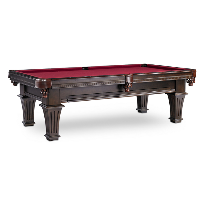 Plank & Hide Talbot Wood Pool Table with Drawer (Size 8') 87010-MOC with Accessory Kit and White Glove Delivery