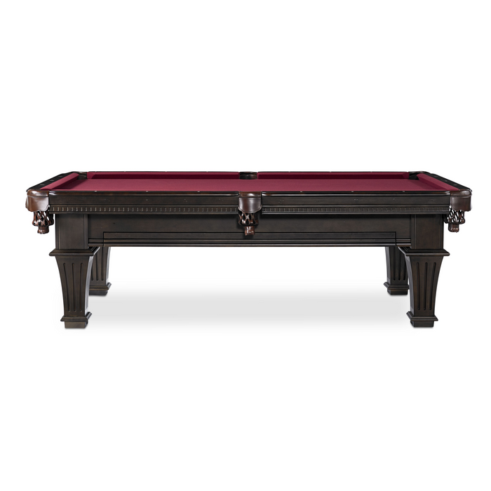 Plank & Hide Talbot Wood Pool Table with Drawer (Size 8') 87010-MOC with Accessory Kit and White Glove Delivery