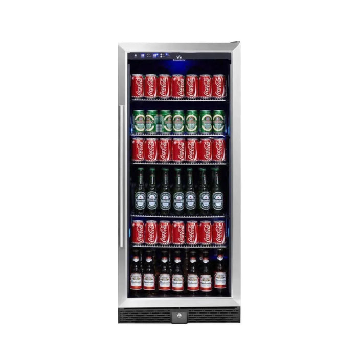 KingsBottle 23.5" Single Zone Beverage Center with 484 Can Capacity KBU100BX-SS