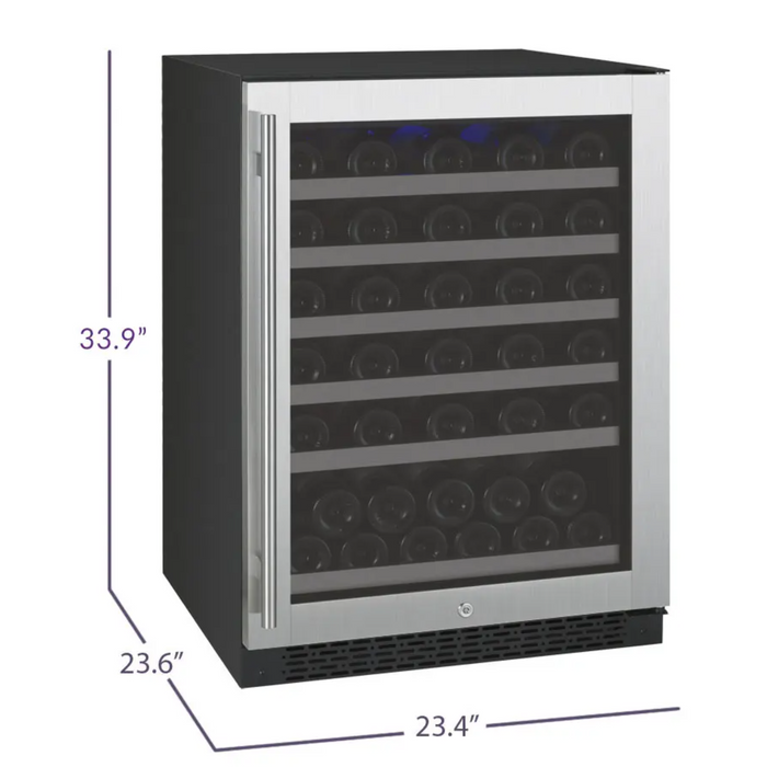 Allavino 23.4" FlexCount Series Single Zone Built-in Wine Cooler with 56 Bottle Capacity VSWR56