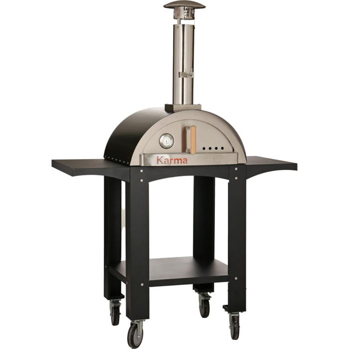 WPPO Karma 25" Wood-Fired Pizza Oven with Stand WKK-01S-WS Black