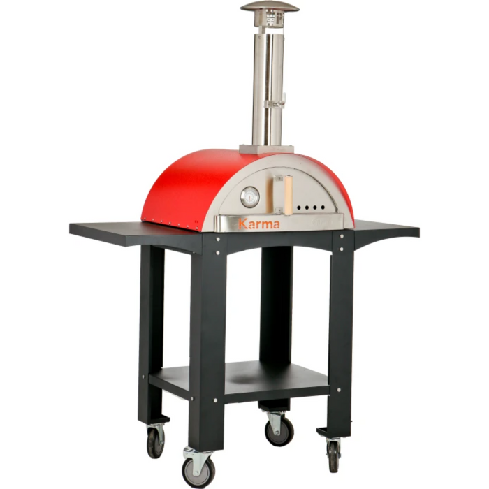 WPPO Karma 25" Wood-Fired Pizza Oven with Stand WKK-01S-WS Red